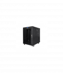 Lanberg | Rack cabinet 19" free-standing 15U/600x800 (flat pack) with glass door, LCD | FF01-6815-12BL | Black