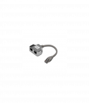Digitus | CAT 5e patch cable adapter, 2x CAT 5e, shielded | DN-93904 | 0.19 m | Black | RJ45 socket to RJ45 plug