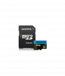 ADATA | Premier | UHS-I | 64 GB | MicroSDXC | Flash memory class 10 | Adapter