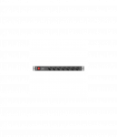 Lanberg Power Distribution unit (PDU) 19" 1U 16A 2m 7X Schuko oulets | PDU-07F-0200-BK