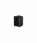 Lanberg | Rack cabinet 19" free-standing 15U/600x600 (flat pack) with glass door, LCD | FF01-6615-12BL | Black