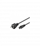 Goobay | Power supply cord (safety plug) | 93586 | Black Safety plug (type F, CEE 7/7) | Device socket C5