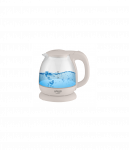 Adler | Kettle | AD 1283C | Electric | 900 W | 1 L | Glass/Stainless steel | 360&deg; rotational base | Cream