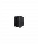 Lanberg | Rack cabinet 19" free-standing 15U/800x1000 (flat pack) with glass door, LCD | FF01-8015-12BL | Black