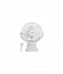 Adler Rechargeable Clip-on Desk Fan | AD 7342 | Table Fan | White | Diameter 15.5 cm | Number of speeds 3 | Oscillation | 5 W