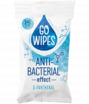 Drėgnos servetėlės GOWIPES Antibact D-Panthenol 15 vnt