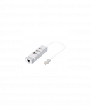 Digitus | USB Type-C 3-Port Hub + Fast Ethernet LAN Adapter | DA-70253