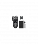 Philips Head Shaver | Pro 5000 Series HS5980/15 | Operating time (max) 60 min | Wet & Dry | Lithium | Deep Black