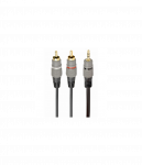 Cablexpert 3.5 mm stereo plug to 2xRCA plugs, gold-plated connectors, 1.5 | CCA-352-1.5M