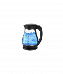 Adler | Kettle | AD 1274 | Standard | 2200 W | 1.7 L | Plastic/Glass | 360&deg; rotational base | Black/ transparent