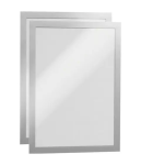 Rėmelis dokumentams DURABLE DURAFRAME&reg; A4, 2 vnt./pak., sidabrinis
