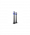 Philips Replacement brush heads | HX6052/88 Sonicare Sensitive | Heads | For adults | Number of brush heads included 2 | Black