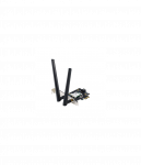 Asus WiFi 7 PCI-E Adapter with 2 external antennas | PCE-BE6500 | 802.11be | Mesh Support No | MU-MiMO No | No mobile broadband