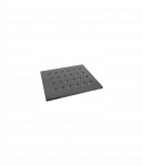 Lanberg 19" fixed shelf 1U/465x515mm, max load capacity up to 120kg | AK-1003-B | Black