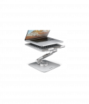 AXAGON Desk Mount | STND-LR stand with 360&deg; rotation for laptops and tablets | Adjustable Height, Angle | 10-17.3 " | Aluminum