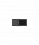 Lanberg Wall mounted installation cabinet 19" 6U 600X600 | WF01-6606-23B | Black