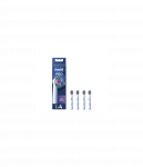 Oral-B | Replaceable toothbrush heads | EB18-4 3D White Pro | Heads | For adults | Number of brush heads included 4 | White