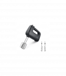 Philips Hand mixer | HR3739/00 5000 Series | Hand Mixer | 400 W | Number of speeds 5 | Turbo mode | Black
