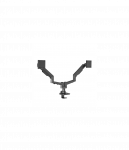 EDBAK Desk Mount | DMV02 Dual Swing Arm | Height adjustment, Tilt | 19-35 " | Maximum weight (capacity) 20 kg | Black