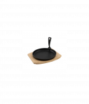 Barbecook | Cast Iron Grill Pan with Bamboo Trivet (per 2 pcs) | BC-ACC-7420