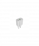 Natec Ribera USB Charger 1X USB-A + 1X USB-C 20W, White