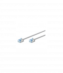 Goobay 74304 Ultra-Flexible CAT 6A Patch Cable, Slim, U/UTP, 0.15 m, Grey | Goobay