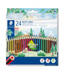 Spalvoti pie&scaron;tukai STAEDTLER NORIS COLOUR 185, 24 spalvos