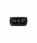 Adler | Clock with Thermometer | AD 1186 | Black