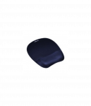 Fellowes | Foam mouse pad with wrist support | Mouse pad with wrist pillow | 202 x 235 x 25 mm | Sapphire