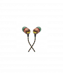 Marley Wired Earbuds | Smile Jamaica | Built-in microphone | USB Type-C | Rasta