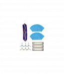 Midea Spare Parts Kit: Side Brush&times;6pcs, Main Brush&times;1pc, HEPA Filter&times;3pcs, Mopping Cloth&times;2pcs for M7 | Midea