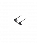 Lanberg CEE 7/16 to EC 320 C7 Euro (radio) power cord 1.8m angled VDE | CA-C7CA-12CC-0018-BK