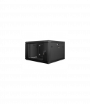 Lanberg | Rack cabinet 19" wall-mount 6U/600x600 (flat pack) | WF01-6606-10B | Black