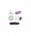 Midea V15 Spare Parts kit: 1x Side Brush, 2x Mop Pad, 1x Roller Brush, 1x Filter, 1x Dust Bag