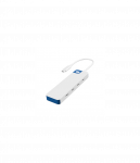 Hyper HyperDrive Flex 4 Port USB-C Hub, White/Blue | HD5201BUGL