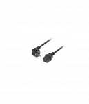 Lanberg | CEE 7/7- to IEC 320 C19 power cord, 16A VDE | CA-C19C-10CC-0018-BK