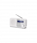 Sharp DR-P420(WH) Tokyo Portable Digital Radio, FM/DAB/DAB+, Bluetooth 5.0, USB or Battery Powered, Snowy White | Sharp | Tokyo