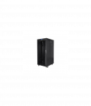 Lanberg | Rack cabinet 19" free-standing 27U/800x1200 (flat pack) with glass door, LCD | FF01-8227-12BL | Black