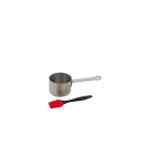Barbecook | Stainless steel saucepot with brush, 10.5 x 7.5 x 23 cm | BC-ACC-7211