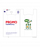 Pirkinių mai&scaron;elis PROMO Cash&Carry (logo Teisseire), HDPE, 45 / 12 x 75cm, 30 mk, vnt