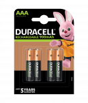 &bdquo;Duracell Recharge 900 mAh&ldquo; AAA baterijos, 4 baterijų pakuotė