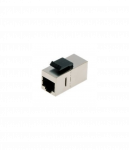 CAT 5e modular coupler, shielded RJ45 to RJ45, for panel connection