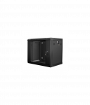 Lanberg | Rack cabinet 19" wall-mount 9U/600x450 (flat pack) | WF01-6409-10B | Black