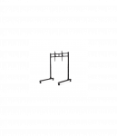 Next Level Racing Floor stand | Round Tube Freestanding Single Monitor Stand | Up to 65 " | Height adjustment, Tilt | Maximum we