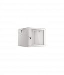 Lanberg | Rack cabinet 19" wall-mount 9U/600x600 (flat pack) with glass door | WF01-6609-10S | Grey