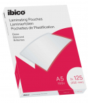 Laminavimo vokeliai Ibico, A5, 154x216 mm, 125 mik., blizgūs, 100 vnt.
