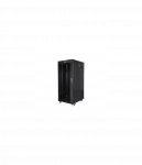 Lanberg | Rack cabinet 19" free-standing 27U/600x800 (flat pack) with glass door, LCD | FF01-6827-12BL | Black