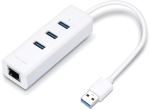 TP-Link UE330 USB 3.0 &scaron;akotuvas su gigabitiniu tinklo adapteriu
