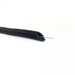 Corrugated pipe GLOB-EL GL101UVW, black, with wire, halogen-free, D16, 50m coil, polypropylene (PP)