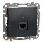 Kompiuterinis lizdas 1xRJ45 UTP Cat6 Schneider Electric Sedna Design SDD114461 (antracitas)